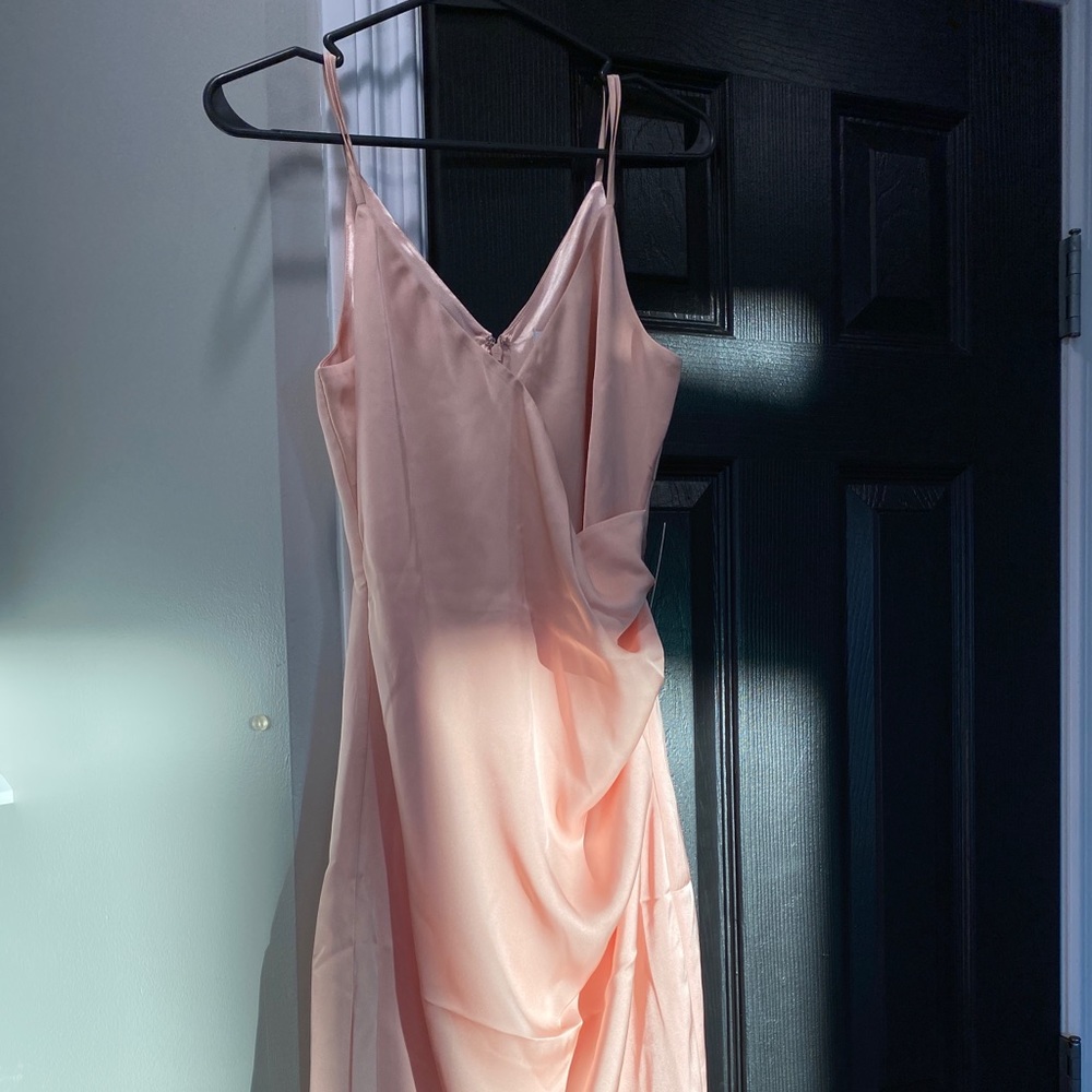 Express Ruched Side Wrap Mini Dress